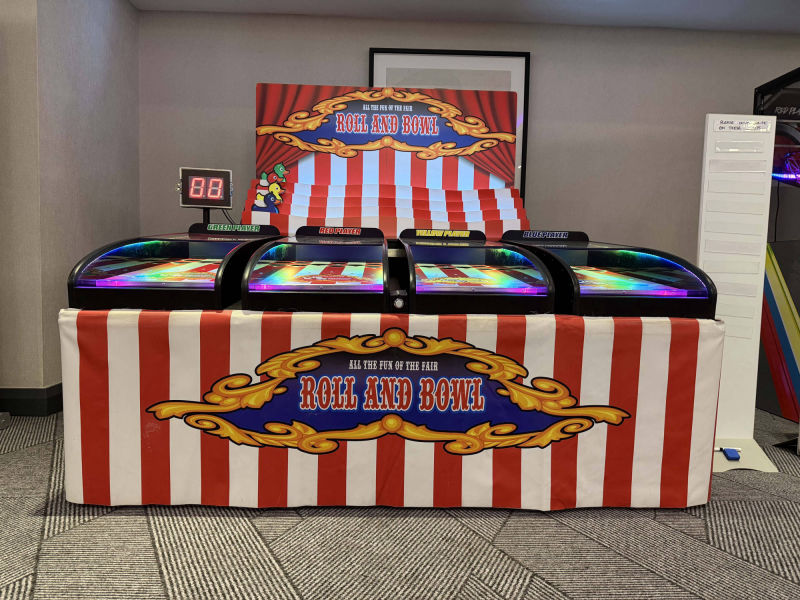 Roll and Bowl fully branding with the Funfair theme.