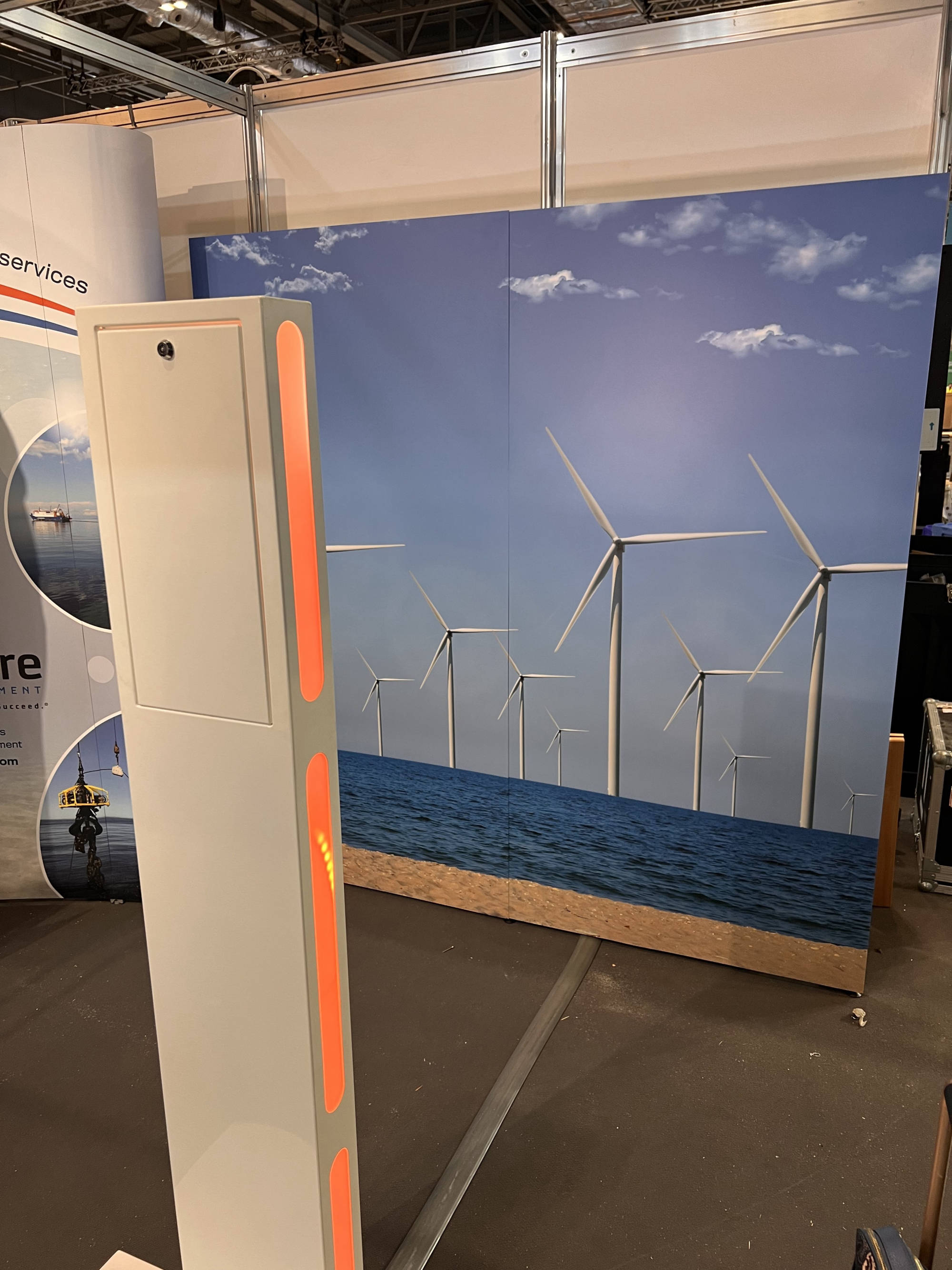 Customised backdrop for the Selfie Pod.