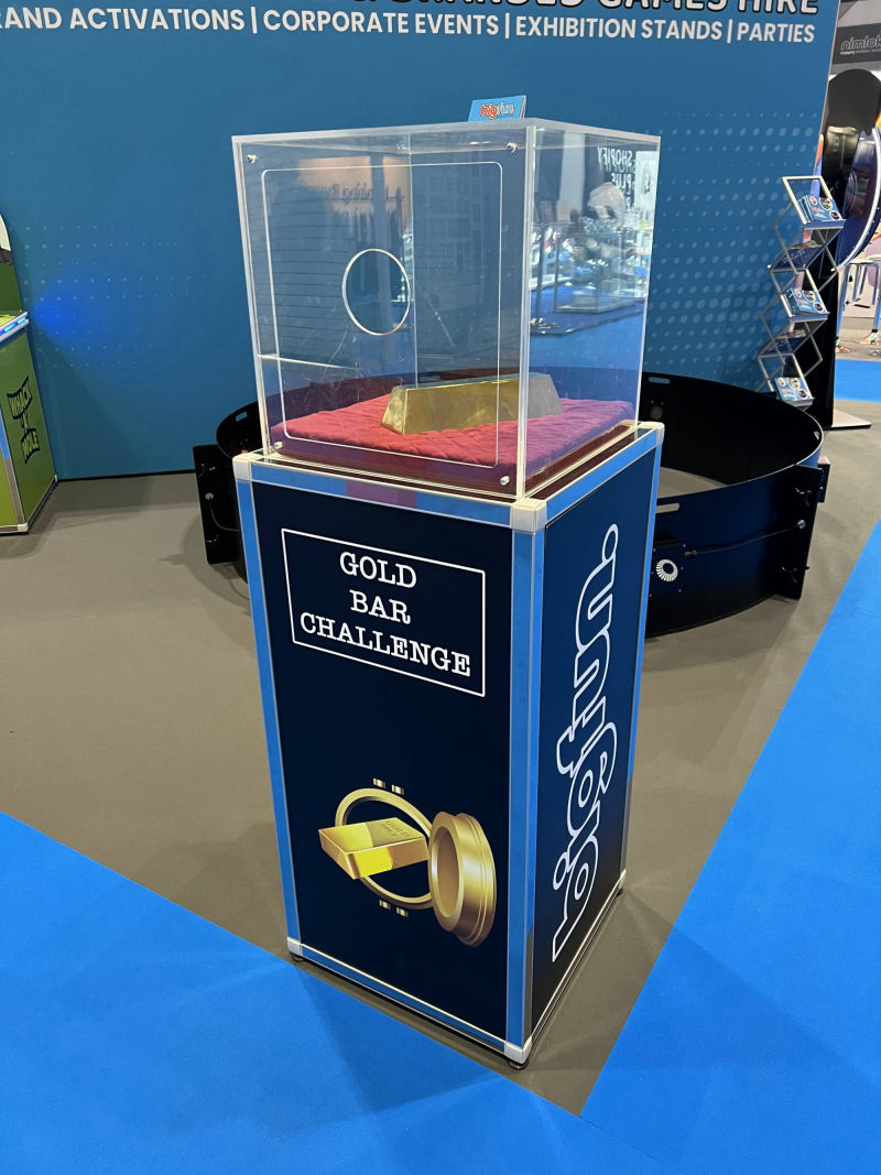 Gold Bar Challenge hired for a event in Excel.