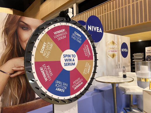 Branded Manual Prize Wheel Hire