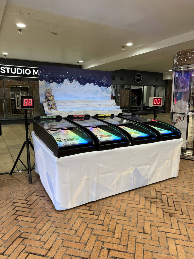 Christmas Branding on the Roll and Bowl 4 lanes