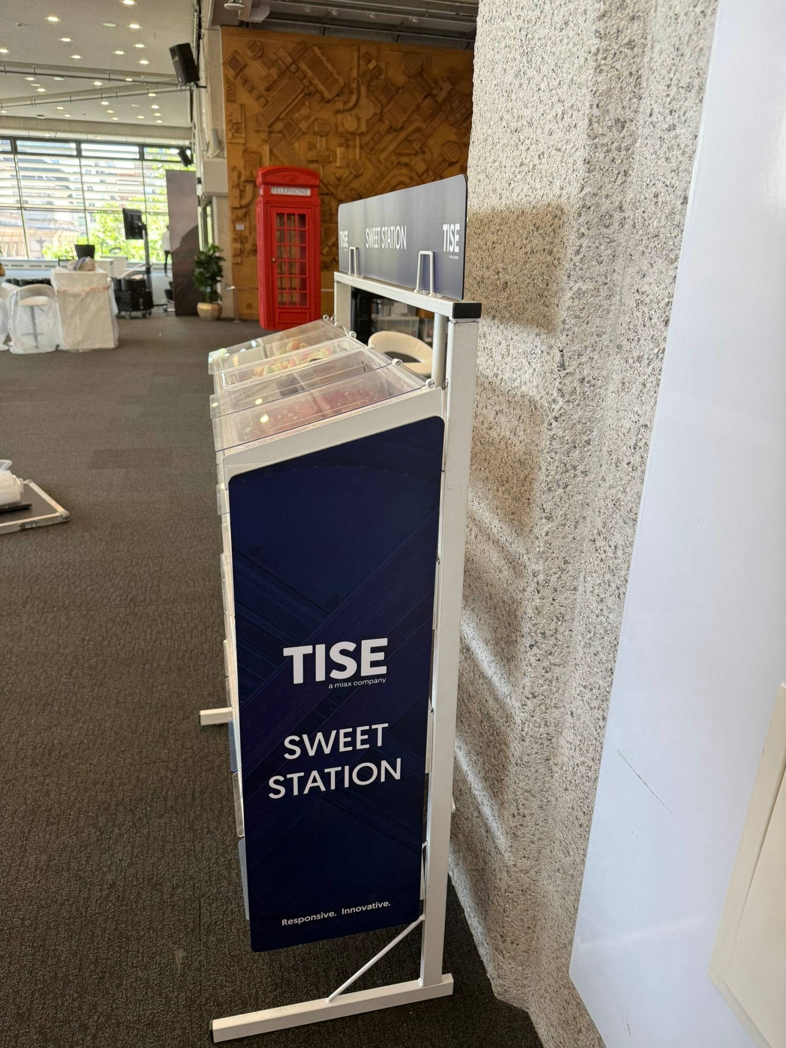 Tise branding on the Pick And Mix.